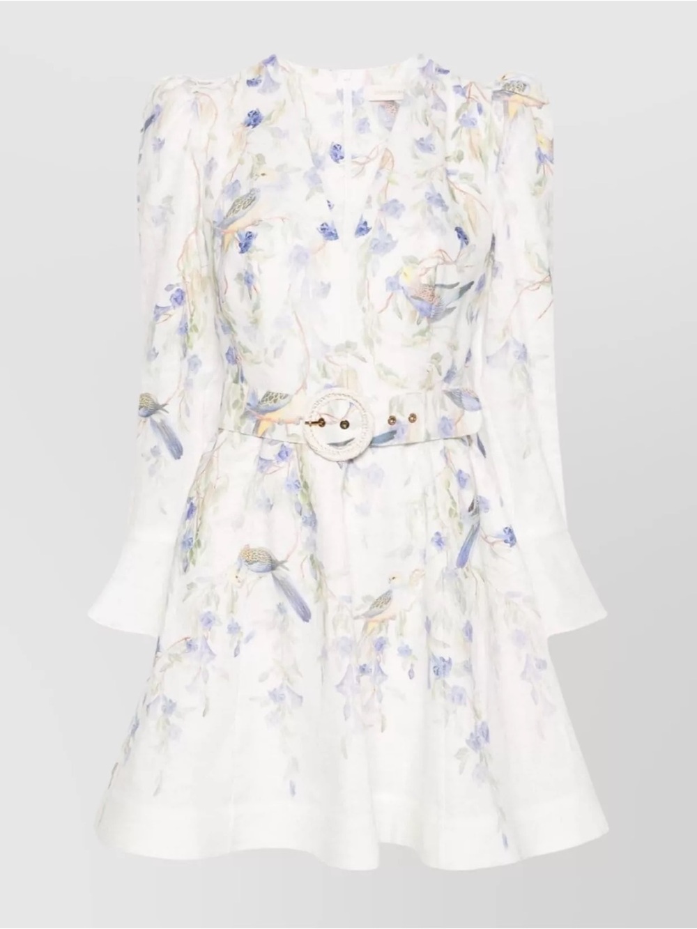 ZIMMERMANN
GRAPHIC PRINT LINEN MINI DRESS size 1